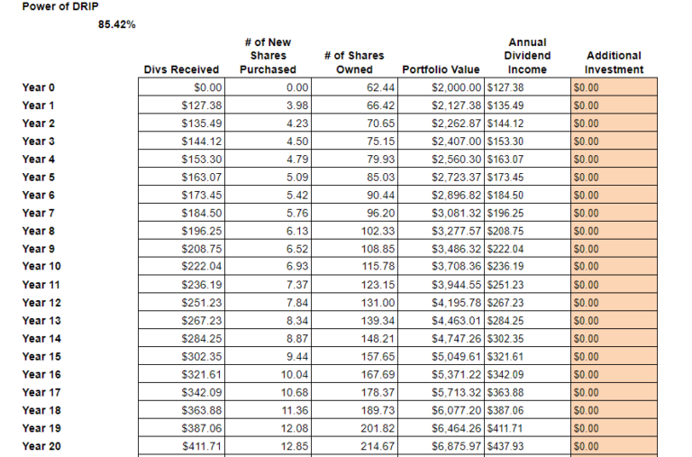 The Power of a Dividend Reinvestment Plan - DRIP Investing in Action!